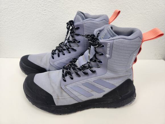 Adidas Terrex Free Hiker Xploric Gore-Tex Hiking Boot Gray Silver Men Size 8.5